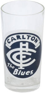 c1957 Greig's Honey Football glass for Carlton. Fine condition (with "Greig's Honey" at base).