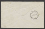 Aerophilately: 17 April 1929 (AAMC.132a) Brisbane - Charleville flown cover; one of the small number [50] of non Davis Brothers covers carried by QANTAS on the newly extended service. Cat.$200. - 2