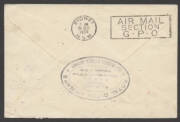 Aerophilately: October 1934 (AAMC.444) Holland - London - Australia cover carried by the official KLM entrant in the MacRobertson Air Race; with cachets at left and arrival oval backstamp applied in Sydney. - 2