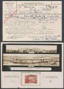 Australia: THE BUSINESS OF THE AUSTRALIAN ELECTORAL OFFICE: Fascinating eight-frame exhibit all on double-pages with numerous better items including 1898 NSW Elector's Right, 'GOVERNOR-GENERAL' Frank cover used at Sydney JA2/01 (first day of business of t - 5