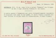 Roos 1st Wmk: 10/- grey & pink, rounded corner at lower-right, unmounted, Cat $7500. - 2