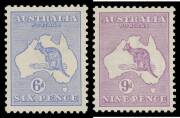 Roos 2nd Wmk: 2d to 9d, unusually well centred (especially the 9d which is quite exceptional), very lightly mounted, Cat $1125. (4)