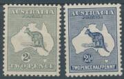 Roos 2nd Wmk: 2d to 9d, unusually well centred (especially the 9d which is quite exceptional), very lightly mounted, Cat $1125. (4) - 2