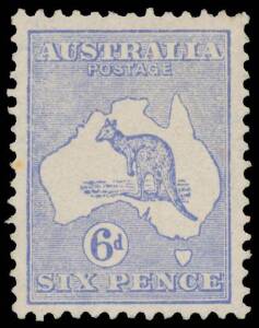 Roos 2nd Wmk: 6d ultramarine Substituted ClichÃƒÂ© (Die IIA) BW #18(1)ja [1R60] early state of the break in the left-hand frame, no gum, Cat $12,500 (mint). Chris Ceremuga Certificate (2012) states "extremely rare in unused condition".