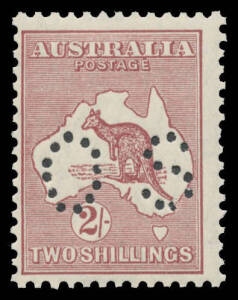 Roos SM Wmk: PUNCTURED 'OS': 6d 9d 1/- & 2/-, variable centring, unmounted, Cat $1525. (4)