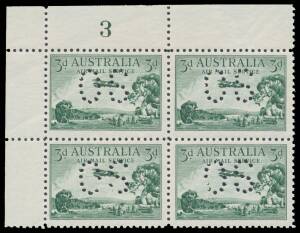 Pre-Decimals: Blocks & multiples mint accumulation including some imprints, plate numbers & partial sheets, noted Canberra 1Â½d half-sheet of 40, Kooka M/S (heavy hinge), Airmail 3d Type B 'OS' punctured plate '3' block unmounted (Cat $1250; couple of min