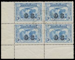 Pre-Decimals: 1931 Kingsford Smith multiples unmounted (or hinged in the margin only) comprising 2d 3d & 6d violet imprint blocks, 2d & 3d Plate # block sets of 8 & 3 respectively, 3d Plate '3' block of 6 with Plane Dropping Mailbag BW #142d, 6d violet im