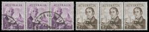 Pre-Decimals: 1937-65 used collection on pages with almost all values in used blocks of 4 or larger including complete booklet panes & many imprints, noted 2/- Crocodile block of 35!!, Robes 5/- block of 6 thin paper and 10/- strip of 3, Arms Â£1 block of