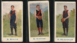 1904 Sniders & Abrahams "Australian Footballers", Series A - all Essendon players, without framelines [3/50]. Fair/G.