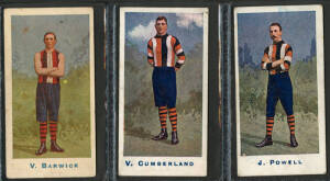 1904 Sniders & Abrahams "Australian Footballers", Series A - all St.Kilda players, without framelines [3/50]. Fair/G.