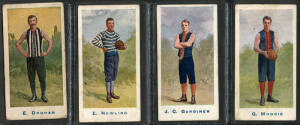 1904 Sniders & Abrahams "Australian Footballers", Series A - without framelines [4/50], with players from Geelong, Collingwood & Melbourne (2). Fair/G.