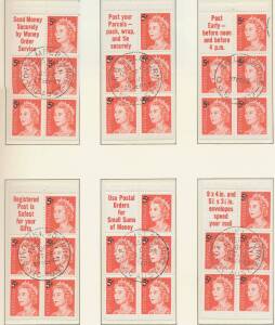 Decimals: 1966-2000s used collection on pages apparently complete plus blocks & larger multiples including 1971 Christmas pane of 25 and higher values up to $20, coils strips, booklet panes, gutter pairs & strips, minisheets noted 2000 Gold Medalists from