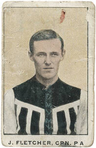 1906 Dungey Ralph (Sweet Nell) "South Australian Footballers" [1/49 known] - J.Fletcher (Captain, Port Adelaide). Fair/G condition. Extremely rare.