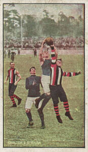 1908-09 Sniders & Abrahams "Australian Football - Incidents in Play" [1/16] - Carlton & St.Kilda. G/VG.