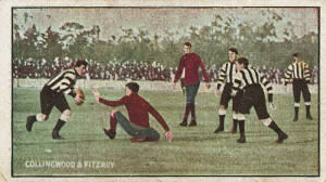 1908-09 Sniders & Abrahams "Australian Football - Incidents in Play" [1/16] - Collingwood & Fitzroy. G/VG.