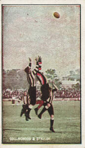 1908-09 Sniders & Abrahams "Australian Football - Incidents in Play" [1/16] - Collingwood & St.Kilda. G/VG.