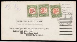 Postal History: 1922-63 underpaid mail including domestic and foreign dispatches to Australia, noted airmails from India, Great Britain and Papua with Postage Dues, 1932 registered item taxed "10d", 1936 from Philippines with pair of 3d Postage Dues, 193