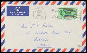 Postal History: 1931 Manila-Japan flight cover signed "Francis Chichester", 1932 (Aug) Brisbane-Bendigo flight AAMC #279 signed by the pilot "WE Gardener" (only 12 carried; Cat $300), 1962 Tasmanian Hydro-Electric Commission septuple-rate airmail cover to