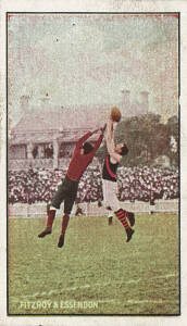 1908-09 Sniders & Abrahams "Australian Football - Incidents in Play" [1/16] - Fitzroy & Essendon. G/VG.