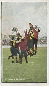 1908-09 Sniders & Abrahams "Australian Football - Incidents in Play" [1/16] - Fitzroy & Richmond. G/VG.