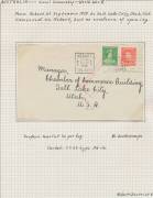 WWII Censors: TASMANIA - HOBART: Surface mail group with labels including Black/White 'OPENED BY/CENSOR' with Six Dots Added by Hand to France (the only recorded example; illustrated by John Little at page 76; the first stamp obviously doesn't belong), Bl - 2