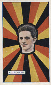 1921 J.J.Schuh (Magpie Cigarettes) "Australian Footballers" (Rays), complete set [40]. G/VG. Wonderful set.