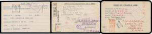 WWII POW Mail: Balance of the collection with a few European-related items including ACF envelope with 'Kriegsgefangenen-Post' h/s in rosine stated to be issued to POWs in Crete, two covers to internment camps in Canada, mail to POWs in Burma, Thailand, J