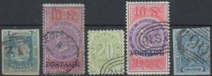 NSW: Modest collection with a few passable Classics, some mint Middle Issues, 'POSTAGE' 10/- on Blued Paper, 'OS' range, Postage Dues set CTO, etc, condition variable. (280 approx)