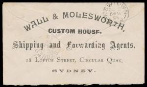 NSW: Box of mostly pedestrian covers but including a few earlier items & a good range of official mail notably a selection of Postal Stationery Envelopes & Registration Envelopes unused used or with 'SPECIMEN' Overprint, condition rather mixed. (100+)