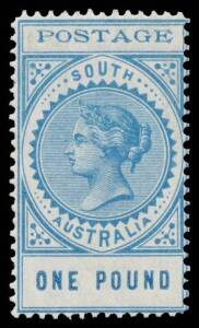 Sth Aust: 1902-04 Thin 'POSTAGE' 3d to Â£1 SG 268-279 plus 8d with 19mm 'EIGHT PENCE' & 2/6d pale violet SG 276, lightly to very lightly mounted, Cat Â£1075. (13)