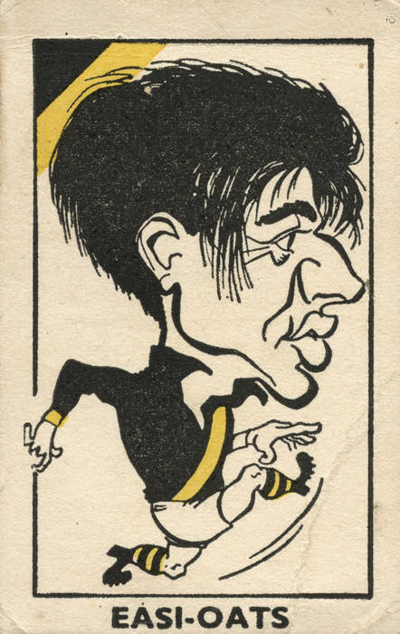1951 Harper's Easi-Oats VFL Famous Footballers [3/40] - No.8 Bill Snell ...