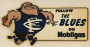 c1964 Mobil "Weg Mobilgas VFL Club Mascots Decals", almost complete set [11/12]. G/VG. Rarity 6.