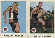 1965 Scanlens "Footballers", part set [29/36]. Two damaged, one creased, others mainly G/VG.