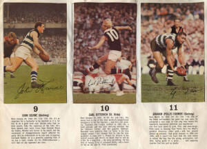 1966 Mobil "Mobil Football Photos 1966 - Victorian Footballers", complete set [40] stuck down in album. Good condition.