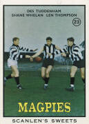 1968 Scanlens "Footballers", Series B (scarcer - puzzle of team logos on reverse), complete set [40]. Poor/G.