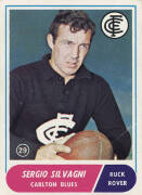 1969 Scanlens "Footballers", complete set [48]. Poor/VG.