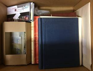 GB: Collection in stockbooks, Lighthouse and Schaubek albums, mostly used QV to KGV with 1d black, Â£1 PUC, Â£1 Silver Wedding ** and used, used duplicates in packets including QV 1d red plates and QEII Castles with pairs and blocks, QEII pre-decimals mi