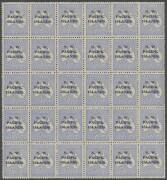 New Guinea - NWPI: 1918-23 Fifth Setting 6d ultramarine Die II SG 110 complete forme of 30, generally well centred, most units are unmounted, Cat Â£140++ as mounted singles. Very scarce.