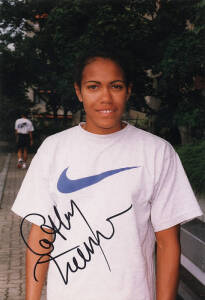 OLYMPIANS AUTOGRAPHS: Signed photos/items from Cathy Freeman (Aust), Marjorie Jackson (Aust), Shirley Strickland (Aust), John Treloar (Aust), Steven Redgrave (GB), Murray Halberg (NZ), Sally Gunnell (GB), Ann Packer (GB), Daley Thompson (GB), Mary Peters 