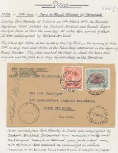 Papua Flights: 1931-39 balance including 1931 two flown Wau-Salamaua with Birds 'AIR/MAIL' overprints 5/- or 2/-, 1932 AAMC #44 Port Morseby-Salamaua registered & signed "Ormond D Denny" and #P46 with 'REGISTERED/ KOKODA, PAPUA' cachet, 1934 #P69a Austra