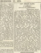 NED KELLY NEWSPAPERS: 1878-81 Collection of complete newspapers with reports of the Kelly Gang, comprising "Sydney Morning Herald" (28), "South Australian Register" (15), "The Sydney Daily Telegraph" (2) & "Otago Times" (3). Wonderful group of early newsp - 2