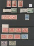 Australia: Carton of albums with Roos to 5/-, Robes to Â£1 mint, duplicates in packets, KGV Heads, Kangaroos including pairs, strips of 3, and blocks of 4 and 6, also KGVI mint and postally used imprint blocks of 4 and 6, inspection should reward. - 3