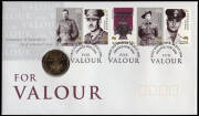 PNC's 1994 Year of the Family (2), 1995 End of WWII (2), 1997 Bradman, 1998 Bass & Flinders, 1999 Older Persons, 2000 VICTORIA CROSS, 2000 Aquatics & Athletics, 2001 Army Cent. (2) and 2002 QEII Accession. Cat. value $1,500+.