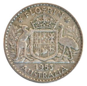 Pre 1945 2/- (5), 1/- (2) and post 1946 2/- (60), 1/- (155). Mixed dates and grades.