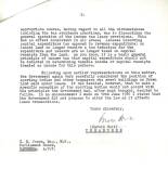 HAROLD HOLT (Australia's 17th Prime Minister), signed 2-page letter dated 16th Sep.1965 on "Commonwealth of Australia, Treasurer" letterhead to MP C.K.Jones re improvements made by sporting bodies on land leased from the Crown. [Harold Holt's term as Prim - 2