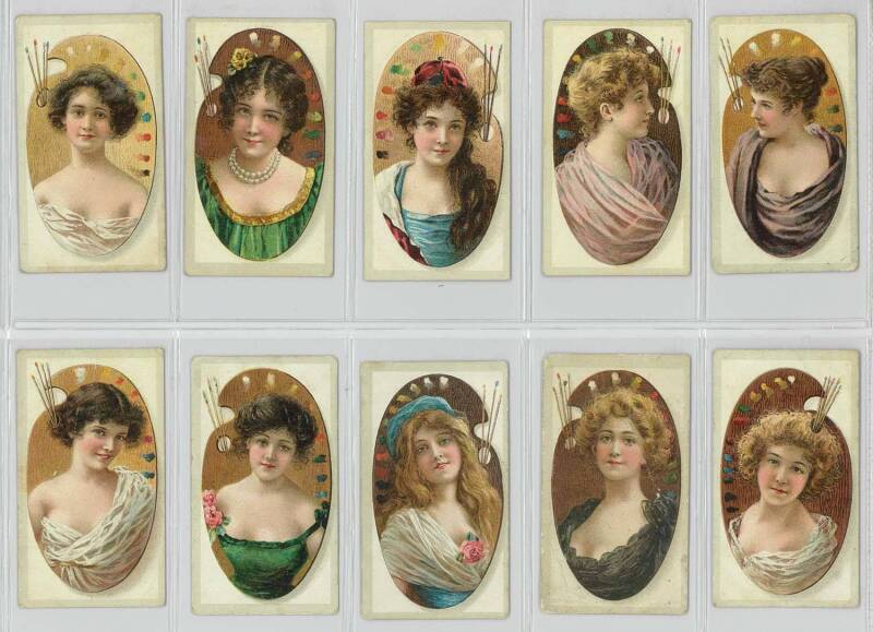 1900 American Tobacco Co. "Beauties, Palette Girls", complete set [25]. Fair/VG.