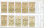 1900 American Tobacco Co. "Military Uniforms C", complete set [25] & "Military Uniforms D", complete set [25]. Mainly G/VG. - 2