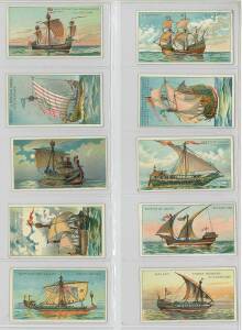 1900 American Tobacco Co. "Old Ships, 1st Series", complete set [25]; plus "Old Ships, 2nd Series", complete set [25]. Mainly G/VG.