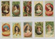 1903 British American Tobacco Co. "Beauties, Fruit Girls", complete set [25]. Fair/VG.