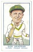 1933 Carreras (Turf Cigarettes) "Personality Series" (73-96), complete set [24] x 2 sets + 162 spares. Includes Don Bradman, Walter Lindrum, Haydn Bunton & Jimmy Pike. Poor/VG. (Total 210).